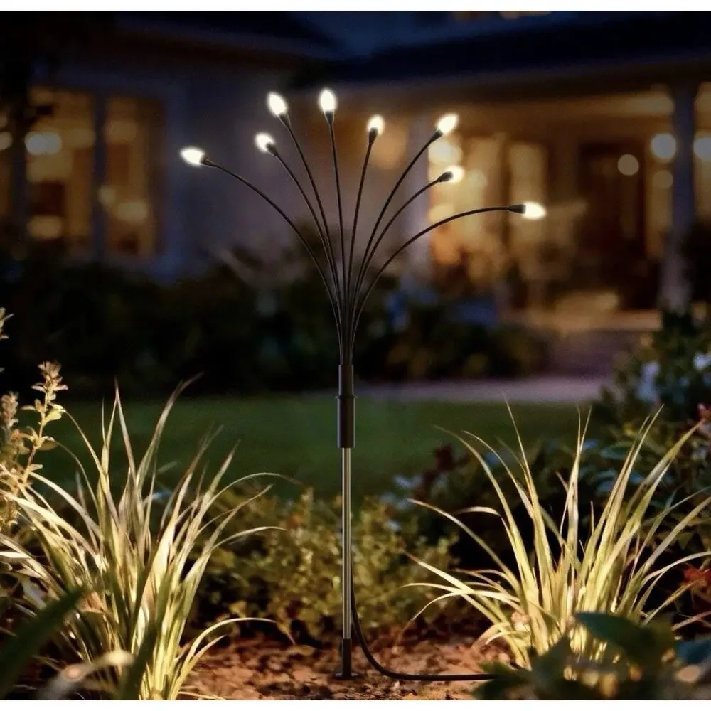 32 Solar Lights Firefly Garden SolR Brite Outdoor Waterproof Warm White Lot Of 3